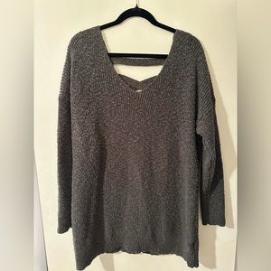 Torrid Pullover Tunic Cross Back Sweater, Olive green, Size 1